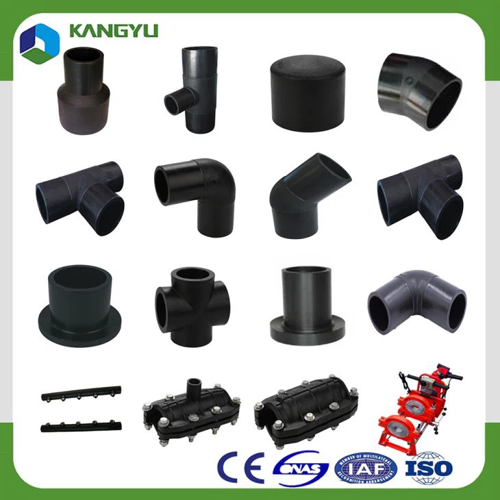 Пластмасов PE тръбопровод Fitting HDPE PE гнездо фланец за вода линия PE контур край фланцови HDPE тръби огъвки